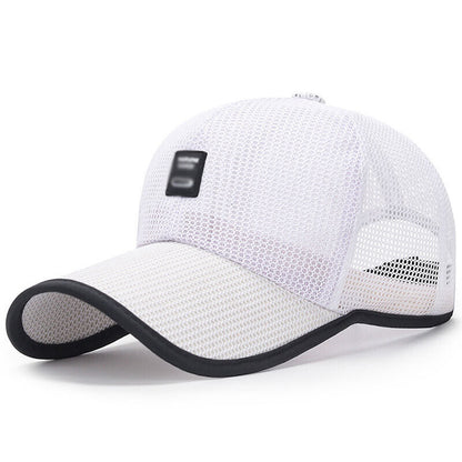 Summer Snapback Quick Dry Mesh Baseball Cap Outdoor Sun Golf Breathable Hat NEW