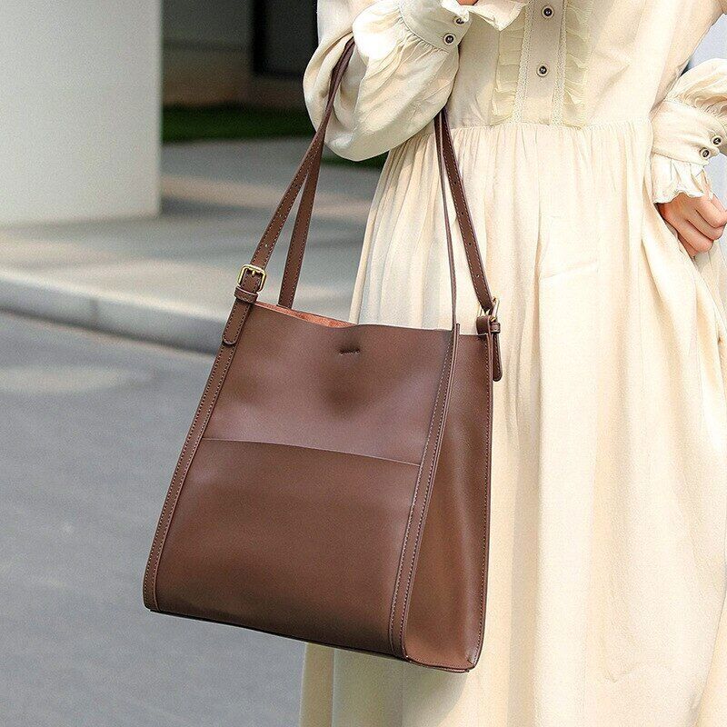 Genuine Leather Handbag And Shoulder For Women Bags Tote Bag