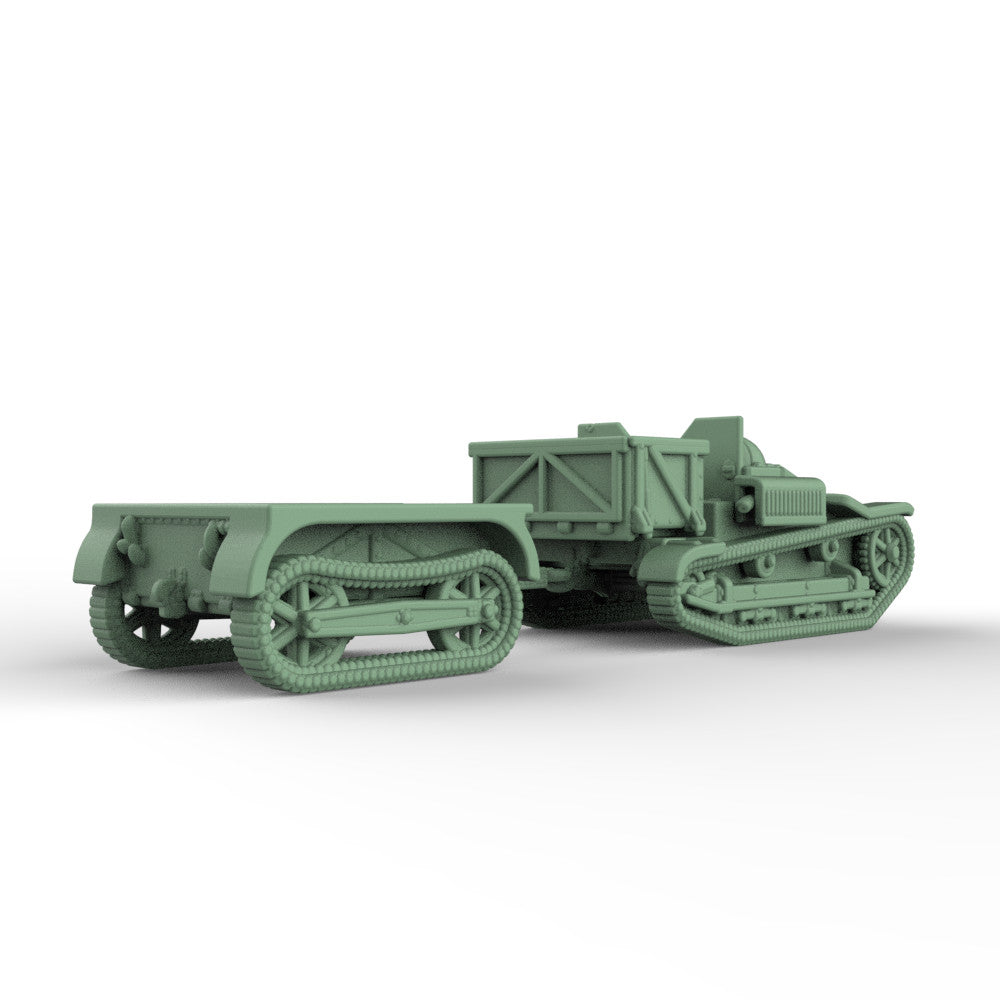SS200667 1/200 Military Model Kit France Renault UE Tank Destroyer With Trailer