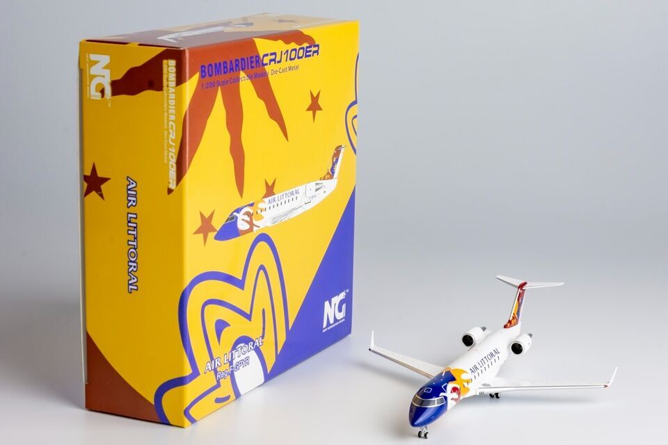 1:200 NG Model Air Littoral Bombardier CRJ-100 Passenger Airplane Diecast Model