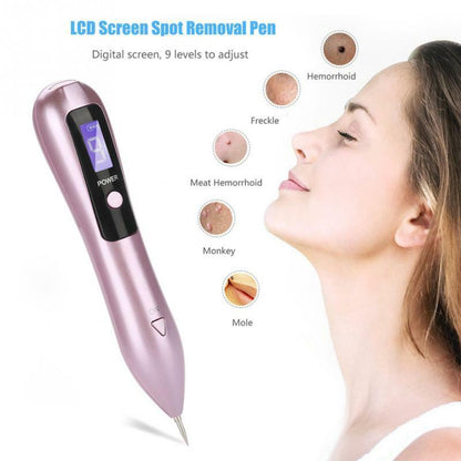 Facial Freckle Removal 9level LCD Face Dark Spot Remover Laser Plasma PenMachine