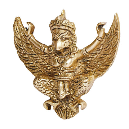 Brass Garuda Idol Statue Lord Vishnu's Vehicle Wall Hanging God Figurine Statue