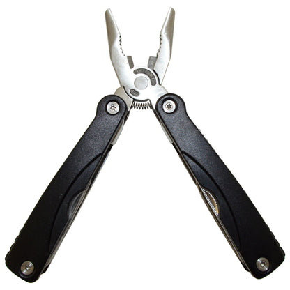 Stainless Steel Portable Multi-tool with 15 Components and Nylon Holster EDC