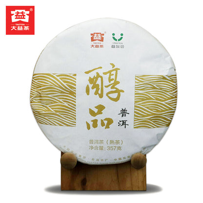 2018 Mellow Taste Menghai Dayi Chunpin Yunnan Pu-erh Tea Cake 357g Ripe Puerh