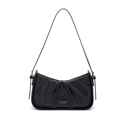 Split Synthetic Leather Bag Underarm Shoulder Crossbody Bags Cowhide Bags Purse