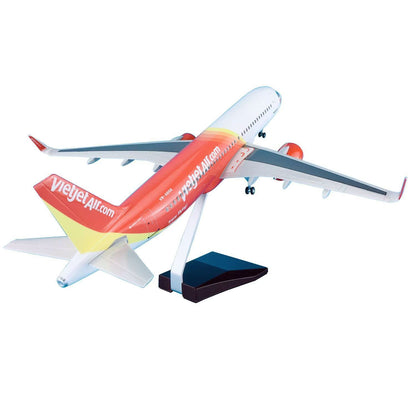 47CM 1:80 Vietjet Air AIRBUS A320neo Airplane Landing Gear Resin Aircraft Model