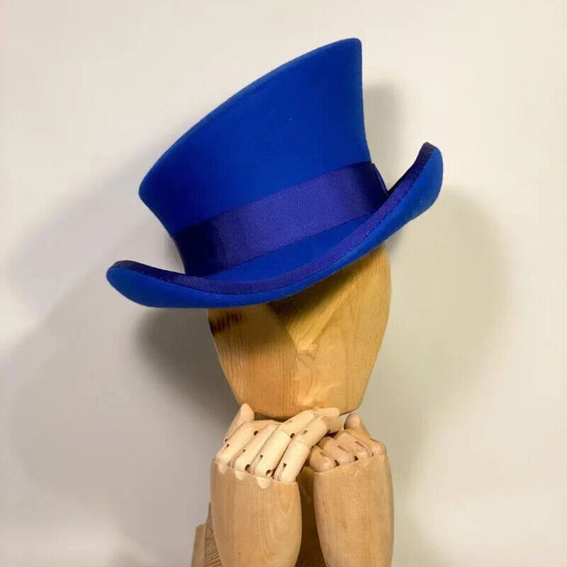 Cashmere Hat Asymmetric Top Hat Unisex Steam Punk Wool Party Costume Magic Cap