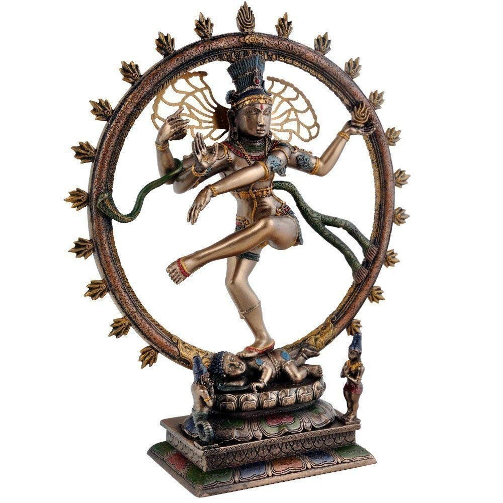 Hindu God Lord Resin Dancing Natraja Murti Shiva Idol Statute Figurine
