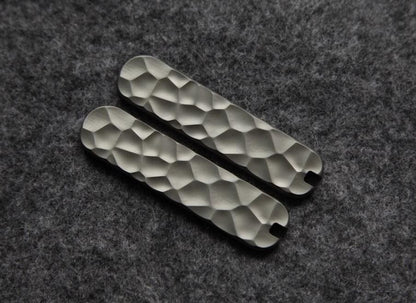 1Pair Custom Made Stone Stria TC4 Scales for 58MM Victorinox Knifes Accessories