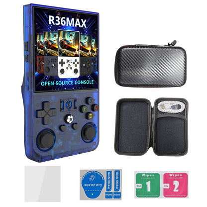 R36Max Retro Handheld Video Game Console 64-128GB 4Inch IPS Screen 22000 Games