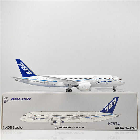 1:400 Aviation BOEING B787-8 Passenger Airplane Diecast Plane Model
