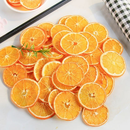 Dried Orange Slices, Plant Based Decors, 100% Naturally Dried Orange Fruit Tea