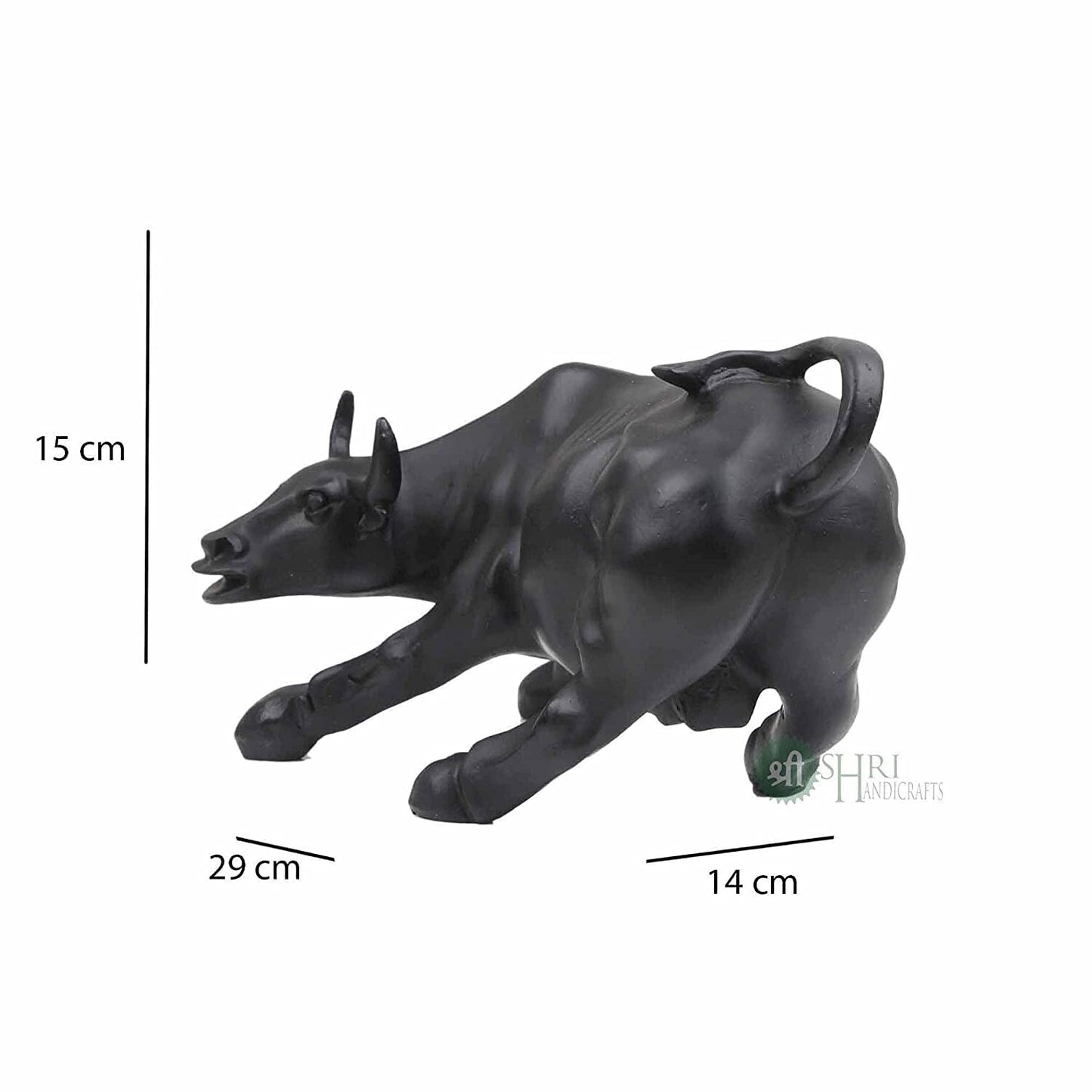 Polyresin Geometric Statue Bull Sculpture Animal Idol Figurine Home Decor