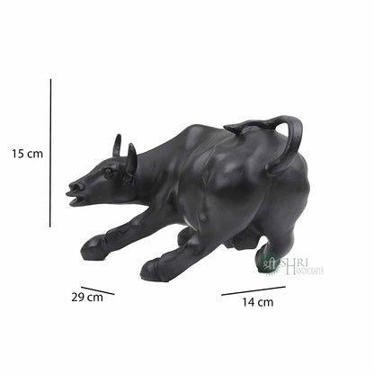 Polyresin Geometric Statue Bull Sculpture Animal Idol Figurine Home Decor