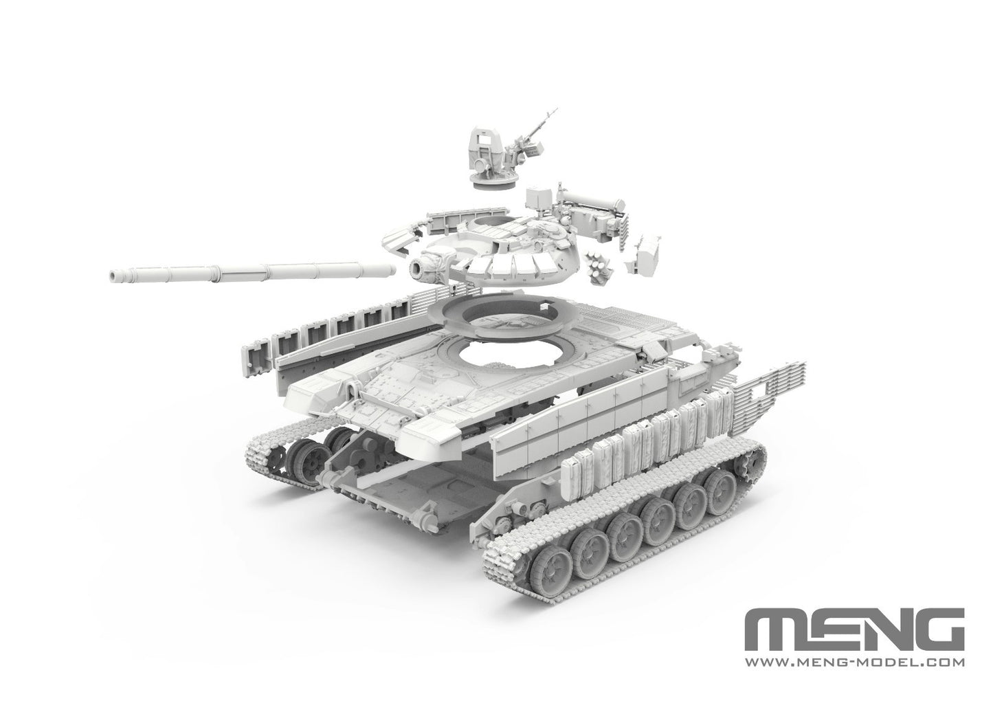 MENG 72-007 1/72 Russian Main Battle Tank T-72B3M