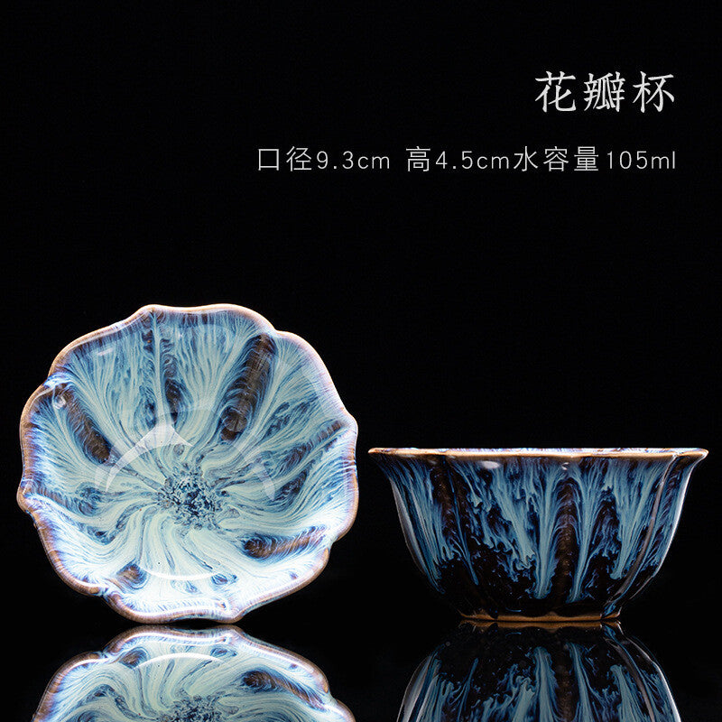 Tea Cup Ceramic Kungfu Teacup Chinese Jianzhan Traditional Ceramic Art Best Gift