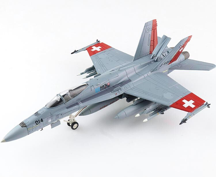1:72 HM F/A-18C Hornet J-5014 Swiss Air Force 2014 Fighter Diecast Plane Model