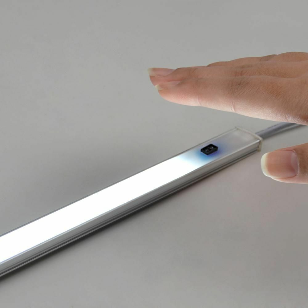 LED Strip Light 5M 10M 15M 20M Aluminum Profile Tube 12V Smart Hand Sweep Sensor