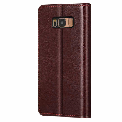 For Samsung Galaxy S8 Plus Case Leather +Tpu Wallet Flip Stand Cover Accessories