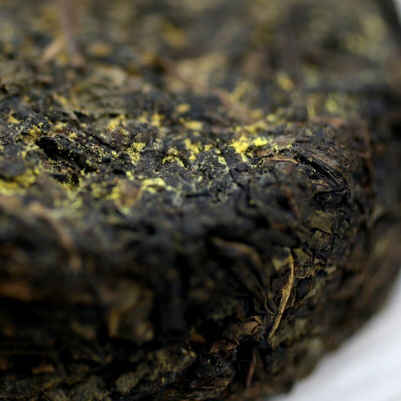 Dark Tea Brick Fu Tea China Tea Gift Fucha中国茶叶金花原叶黑茶 陕西特产泾阳茯茶 砖茶茯茶小饼50g/pcs
