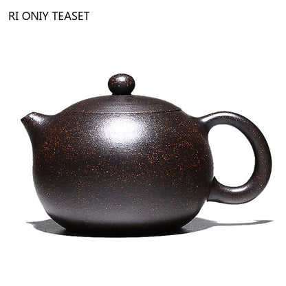 200ml Yixing Purple Clay Teapot Famous Handmade Ball Hole Filter Xishi Tea Pot