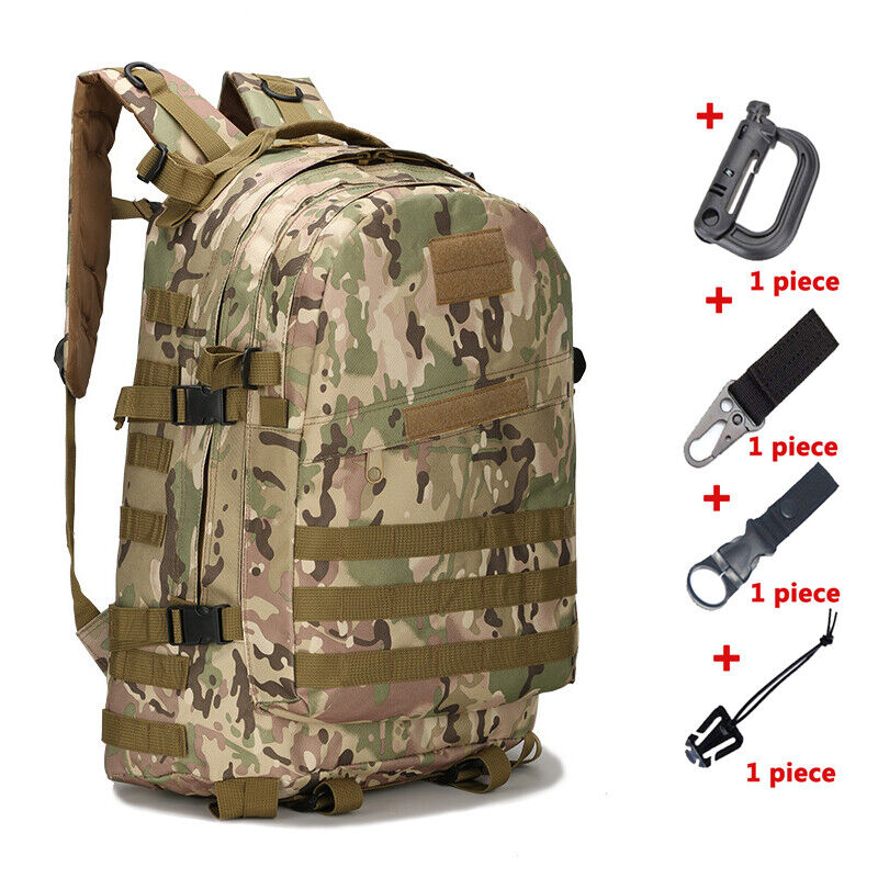 40L Military Tactical Bag Backpack Camping Travel Hiking Hunting Camo Bags