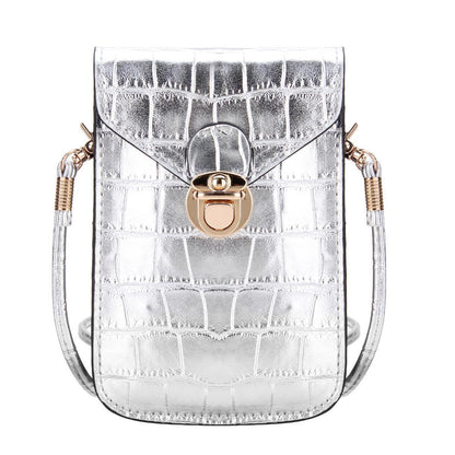Phone Mini Bags Clutches Shoulder Bag Leather Women Handbag Black Handbag Flap