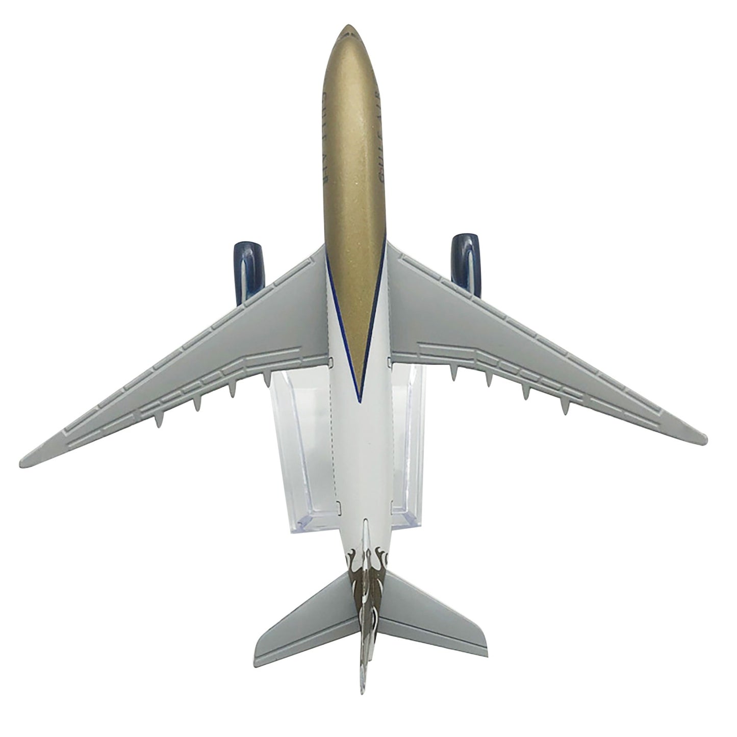 1:400 Scale 16cm GULF A330 Airplane Model W/ Base Alloy Aircraft Plane Decor