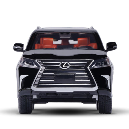 1:32 Diecast Lexus LX570 SUV Metal Car Model Toy Door Open Light Gift for Kids