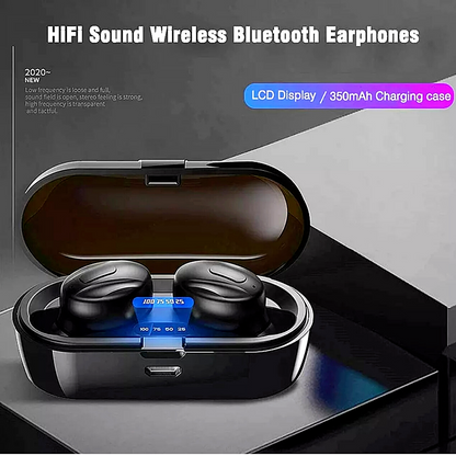 Mini Bluetooth 5.0 Wireless Headset TWS Earphones Stereo Headphones Earbuds
