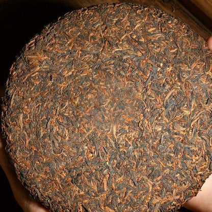 357g Authentic Yunnan 2015 Jinya Chen Xiang Pu'er Tea Ripe Tea Cake Qizi Cake