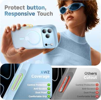 For Iphone 17 Pro Max Case for Women Girls,【Compatible with Magsafe】,【Camera Con