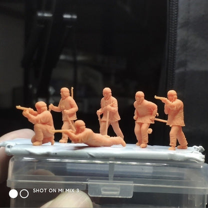 1/72/48 Russia "Winter Sled soldier Attack posture" 6 man 3D prited model
