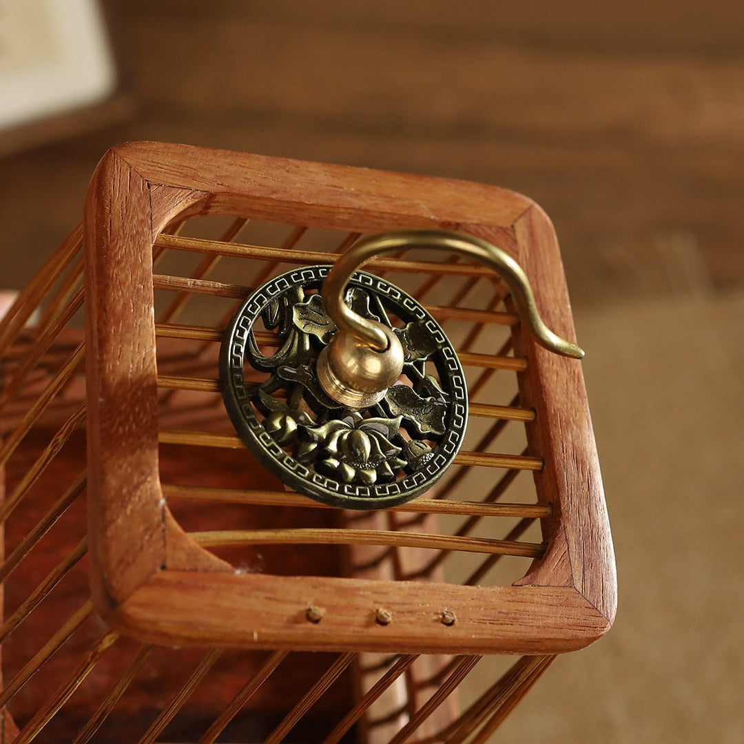 Chinese Handmade Bamboo Wood Insect Cricket Cicada Grasshopper Cage