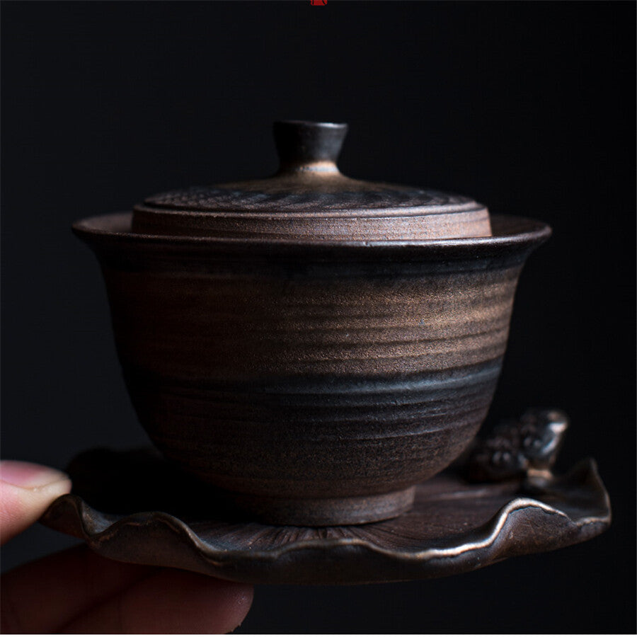 Gaiwan Tea Luxury Puer Tea Maker Gaiwan Cup Saucer Kung Fu Tea Set for Black Tea