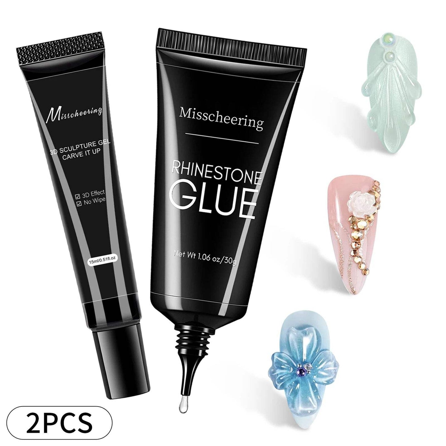 Nail Glue for 3D Nail Art & Rhinestone Decorations