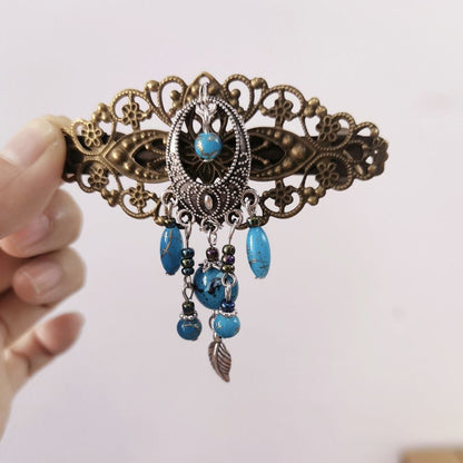 Victorian Vintage Tassel Hair Clip Spring Barrette Original Design