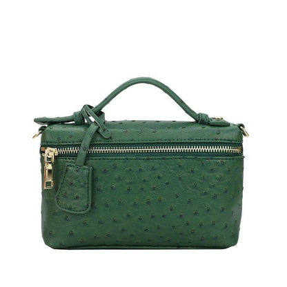 Handbag Ostrich Pattern Leather Bag Women Clutch Party Purse Ostrich Bag Chain