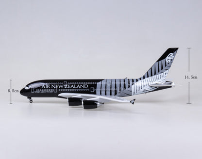1:160 46CM AIR NEW ZEALAND A380 Airplane Landing Gears Resin Aircraft Model
