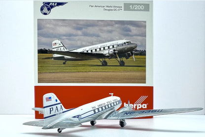 1:200 Herpa PAN AM Douglas DC-3 Aircraft Plane Diecast Aircraft Model Collection