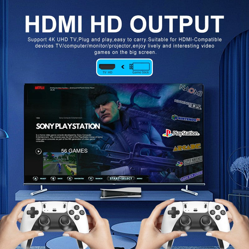 Q10SE 4K HD Retro Video Game Console With 40000+ Wireless Controllers Joysticks