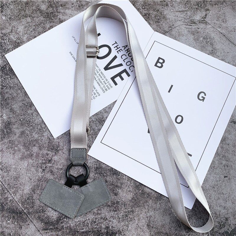 Phone Lanyard Universal Crossbody Patch Mobile Phone Adjustable Strap Nylon Rope