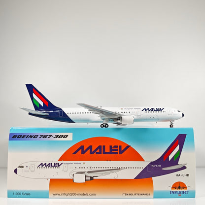 1:200 InFlight MALEV B767-300 HA-LHD Passenger Airplane Diecast Plane Model