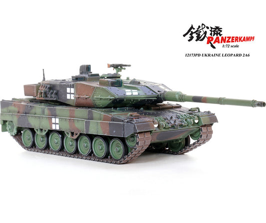 PANZERKAMPF 1/72 Leopard 2A6 Main Battle Tank Ukraine Customized Model