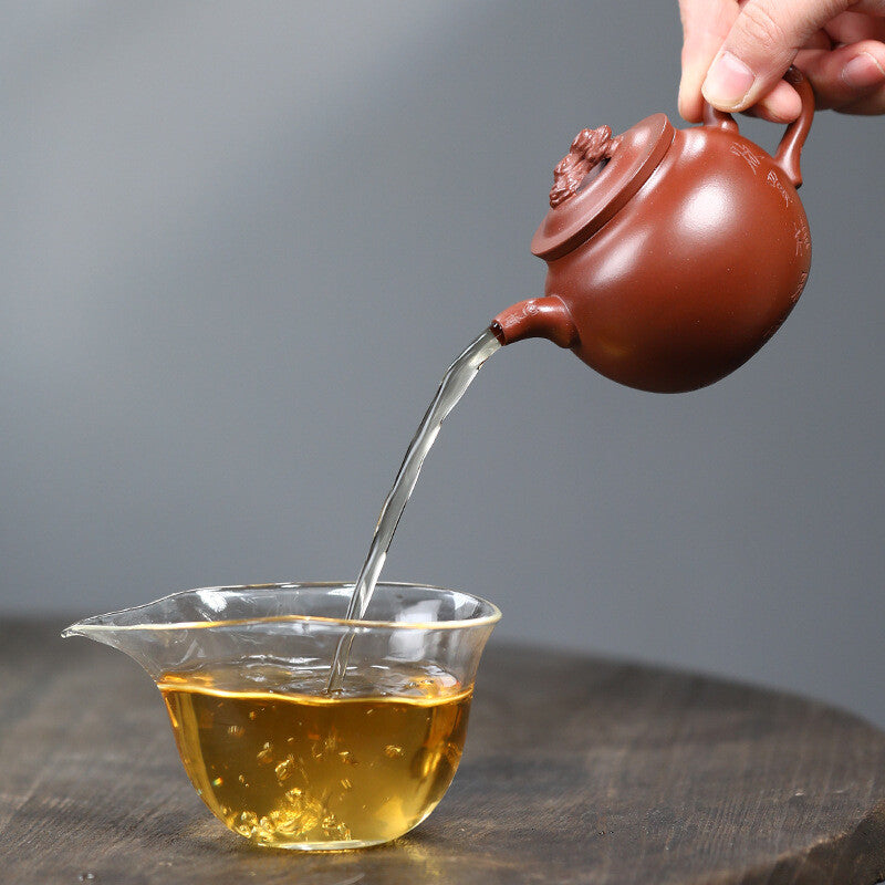 True Yixing Zisha Clay Tea Pot Handmade Kungfu Tea Pots Original Ore Solid Carve
