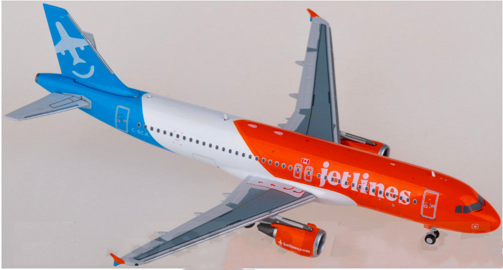 1:400 C Model Canada Jetlines Airbus A320 Passenger Airplane Diecast Model