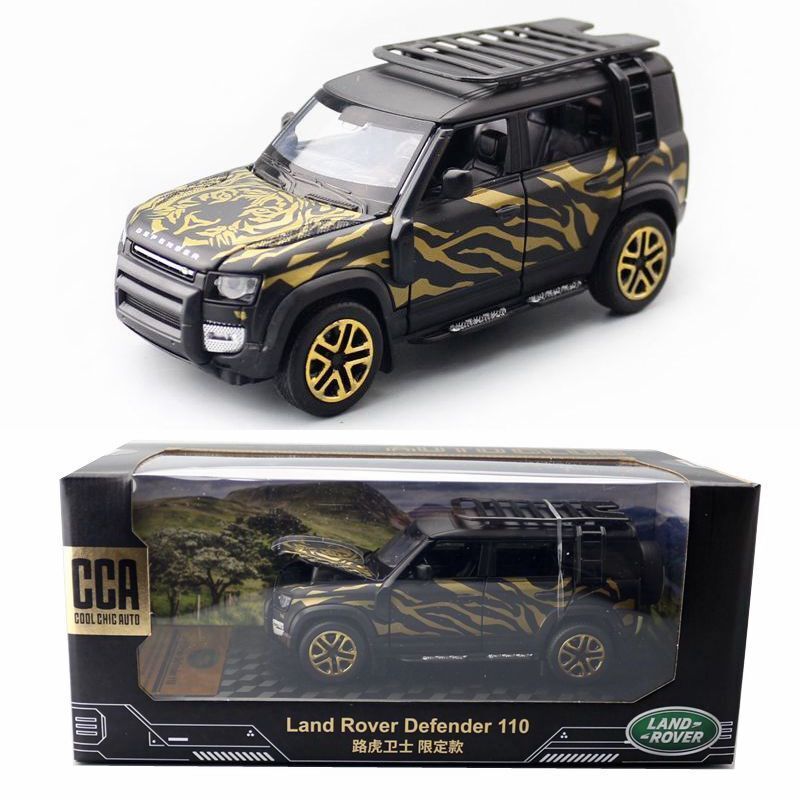 1:32 Diecast Land Rover Defender 110 SUV Metal Car Model Toy Pull Back Sound
