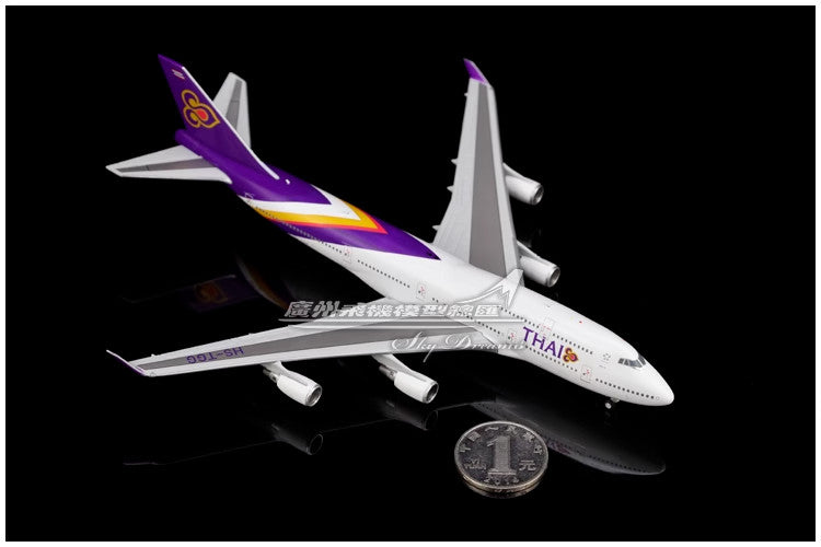 1:400 JC Wings THAI BOEING 747-400 Passenger Airplane Diecast Aircraft Model