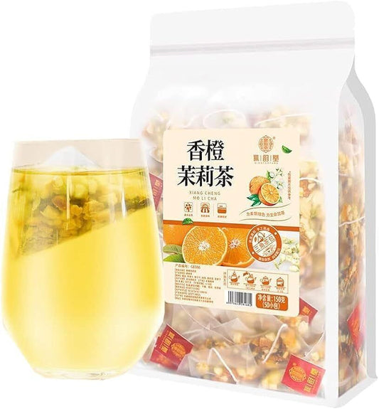 Chinese Qiao Yun Tang Jasmine Green Tea Pineapple Apple Dried Herbal Tea 150g