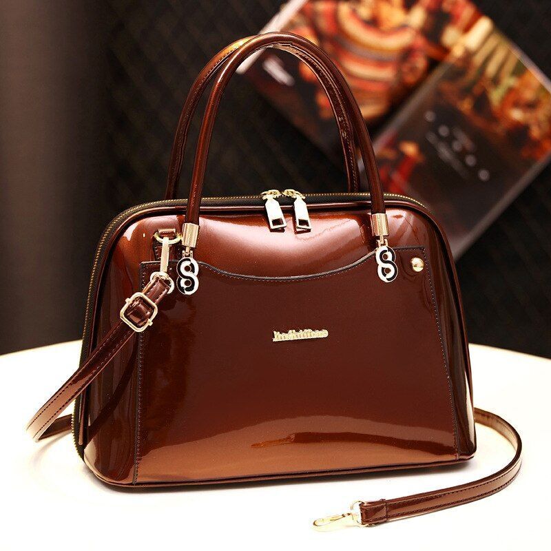 Luxury Shell Handbags Leather Shoulder Bags Crossbody Purse 34*22*14 CM Zipper